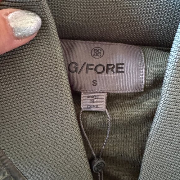 NWT G/FORE Circle G’s Coated Nylon Puffer Vest in Isle Green - Picture 5 of 11